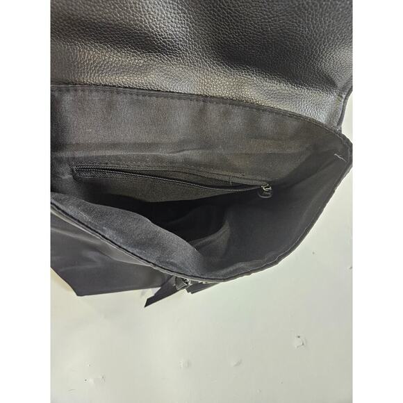 Botkier New York Backpack Purse Bag Black Leather Nylon 10x10.5 in - Picture 5 of 7